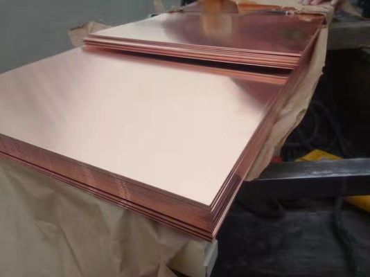 JISの標準的なH65銅の金属板は4x8サイズ0.5mmの厚さを広げる
