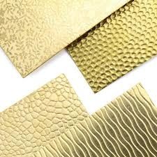 ASTMの金は真鍮薄板の版の金属C22000を磨いた製造所の表面をめっきした